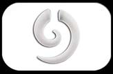 Magnetic Acrylic Spiral White