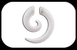 Magnetic Acrylic Spiral White