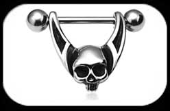 Skull Nipple Ring