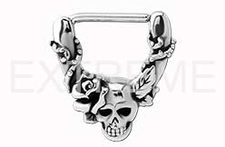 Skulls and Rose Nipple Clicker