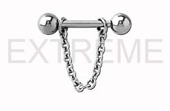 Nipple Ring with chain