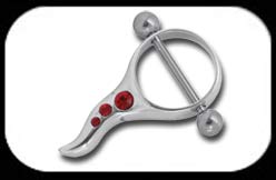 Nipple Ring Steel Shield