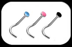 Nose Stud with enamel 3 pack