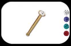 Gold Plated Nose Bone
