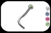 Steel Jewelled Nose Stud