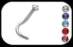 Jewelled Prong Set Nose Stud