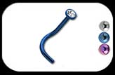 Titanium Jewelled Nose Stud