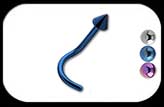 Titanium Nose Stud with Cone