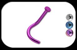Titanium Nose Stud with Disc