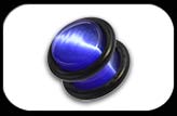 Cat's Eye Flesh Plug Blue