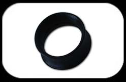 Silicone Flared Tube Black