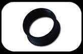 Silicone Flared Tube Black