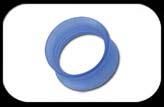 Silicone Flared Tube Blue