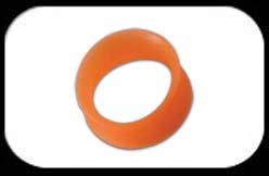 Silicone Flared Tube Orange