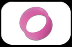 Silicone Flared Tube Pink