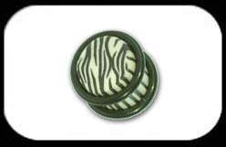 Flesh Plug in Black and White Fimo