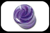 Glass Swirl Flesh Plugs BLPU