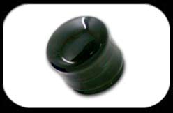Glass Flesh Plugs Black