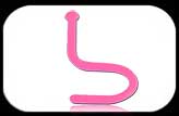 Bioflex Nose Piercing Retainer Flesh 0.8mm Pink