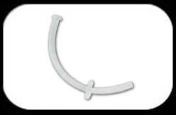 Bioflex Curved Labret retainer 1.2mm