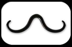Black Steel Septum Moustache 1