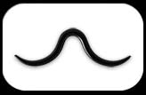 Black Steel Septum Moustache 2