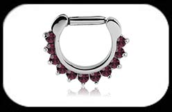 Jewelled Septum Clicker 1