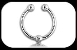 Fake Septum Ring with ball
