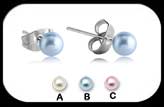 Stud Earrings Synthetic Pearl